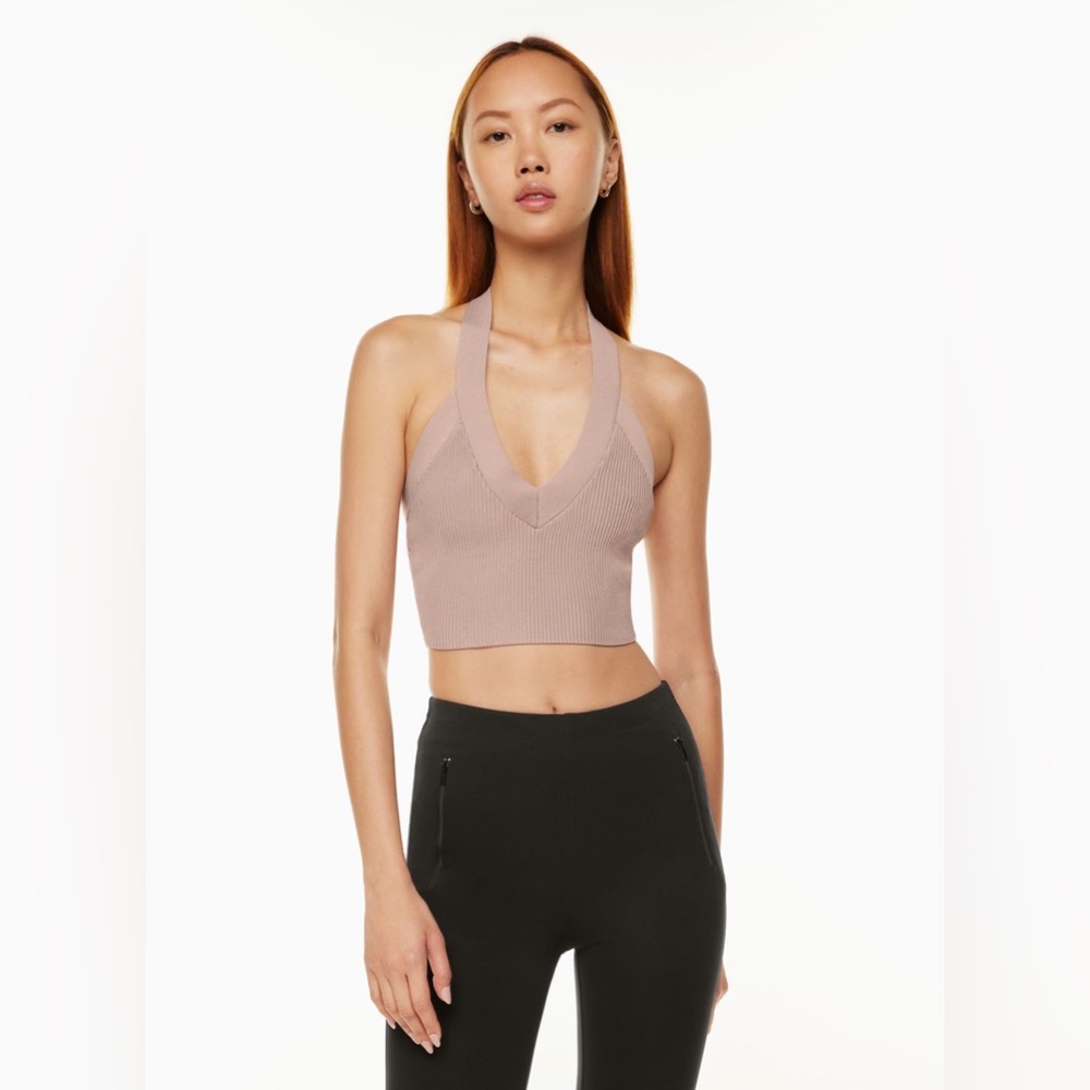 NWT Babaton Griffith Sculpt Knit Halter Top